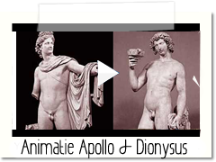 Animatiefilmpje Apollo en Dionysus