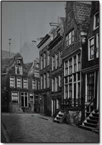 Oude foto van de Driehoekstraat